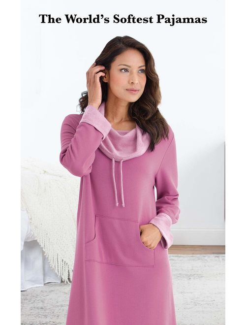 PajamaGram Soft Nightgowns for Women - Long Sleeve Nightgown