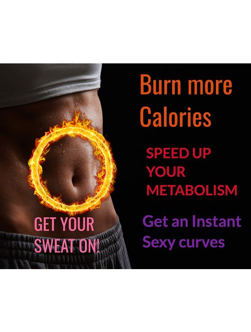 UltraComfy Waist Trainer for Weight Loss Waist Trimmer AB Belt Sweat Belt Burn Calories Boosts Metabolism