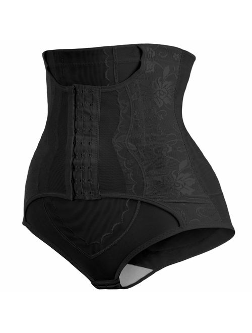 Sweet Cherry 850 - Womens Waist Cincher Body Shaper Trainer Girdle Faja Tummy Control Underwear Shapewear (Plus Size)