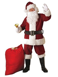 Regal Crimson Santa Suit With Gloves