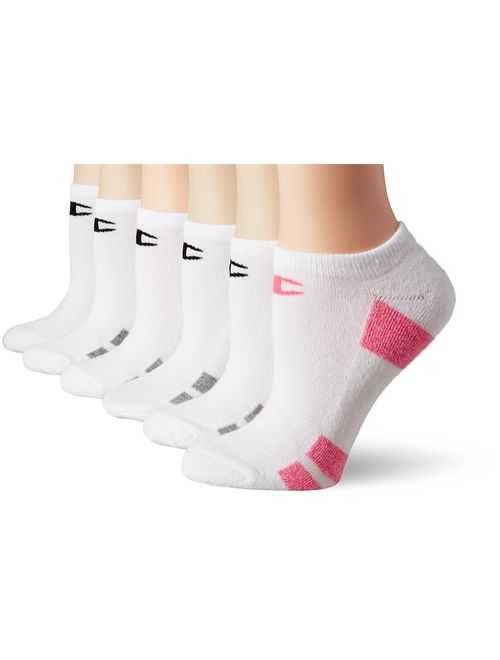 Champion Women's Double Dry 6-Pack Performance No Show Socks