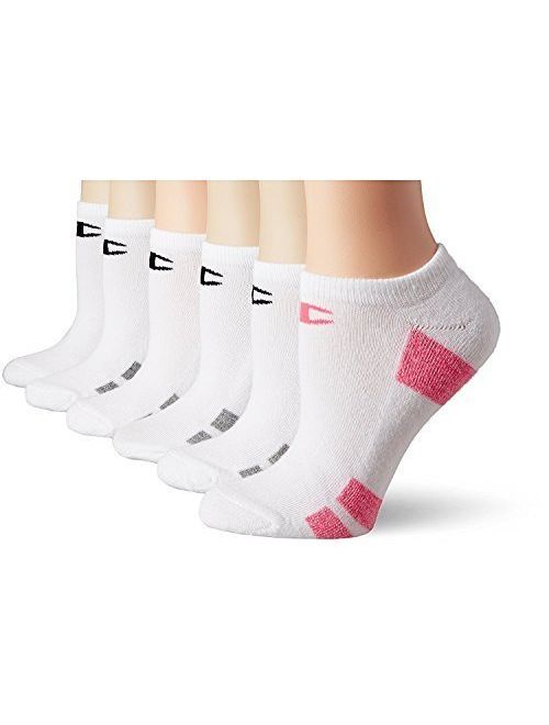 Champion Women's Double Dry 6-Pack Performance No Show Socks