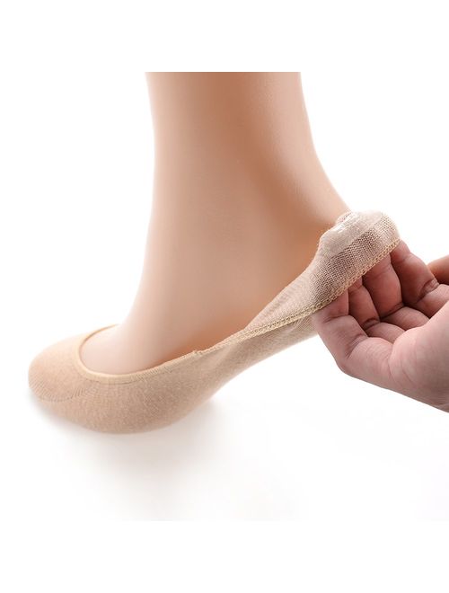 6 Pairs No Show Socks Women No Show Liner Socks Womens No Show Socks Non Slip Thin Low Cut Casual Socks