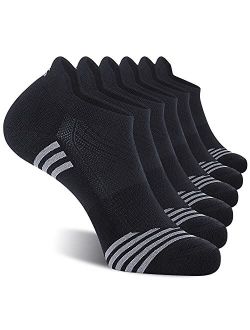 CelerSport Ankle Running Socks for Men and Women Low Cut Athletic Sports Socks(6 Pairs)