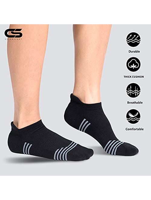 CelerSport Ankle Running Socks for Men and Women Low Cut Athletic Sports Socks(6 Pairs)
