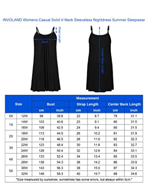 Womens Plus Size Nightgown Sleeveless Sleepwear Modal Cotton Sleepshirts Slip Night Dress (L-5XL)