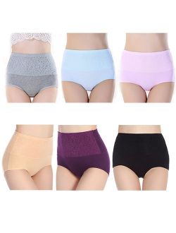 Women's No Pinching No Problems Mid-Rise Modern Cotton Stretch Waist Training Brief Panties 6 Pack