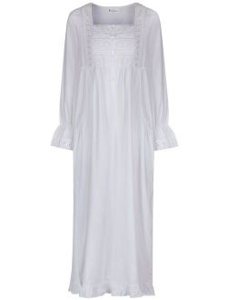 The 1 for U 100% Cotton Nightgown - Gown with Pockets - 7 Sizes - Isabella
