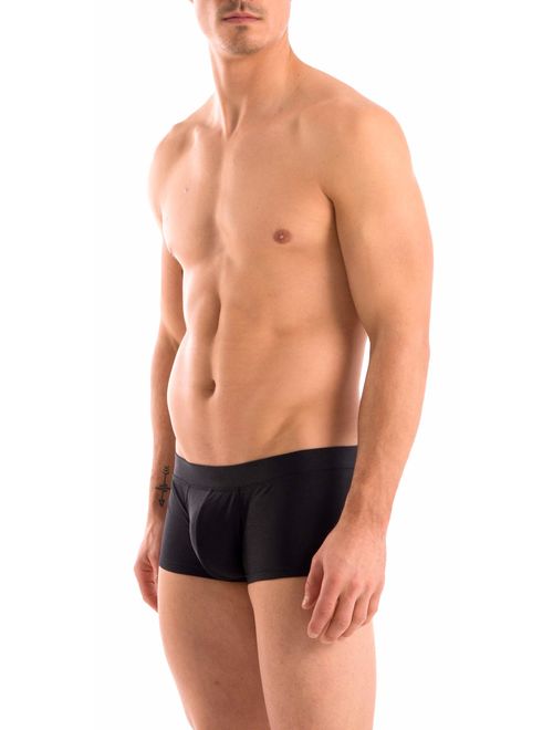 Gary Majdell Sport Mens New Solid Hot Body Boxer Swimsuit