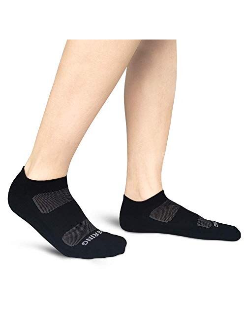 BERING Women's Athletic Low Ankle Cushion Running Socks (6 Pairs)