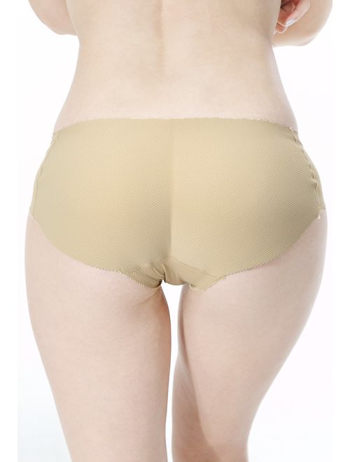 Everbellus Women's Padded Seamless Butt Hip Enhancer Panties Boy Shorts