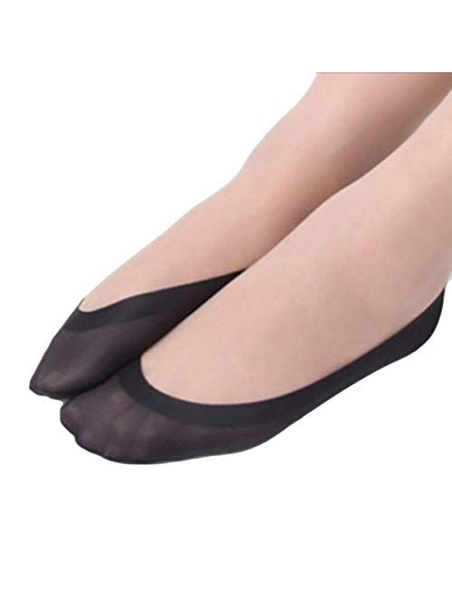 Sue&Joe Women's Loafer Liner Socks Casual Anti Odor No Show None Slip Hidden Sock