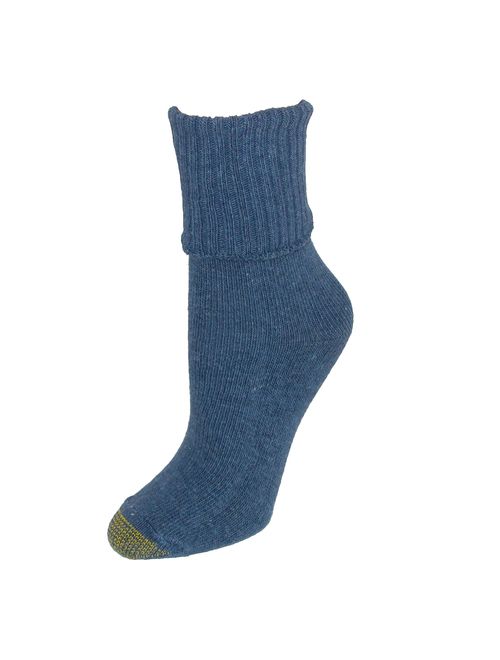 Gold Toe Women's 3-Pack Bermuda Turn Cuff Sock