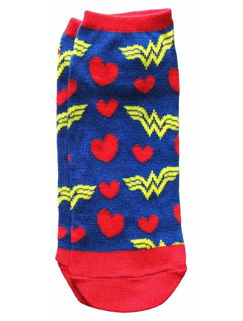 Hyp DC Comics Wonder Woman Classic Juniors 5 Pack Low Cut Ankle Socks