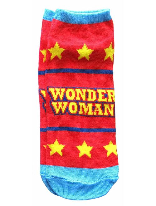 Hyp DC Comics Wonder Woman Classic Juniors 5 Pack Low Cut Ankle Socks