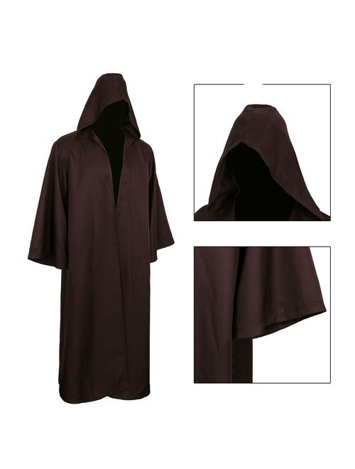 Golden service Adult Halloween Costume Tunic Hoodies Robe Cosplay Capes