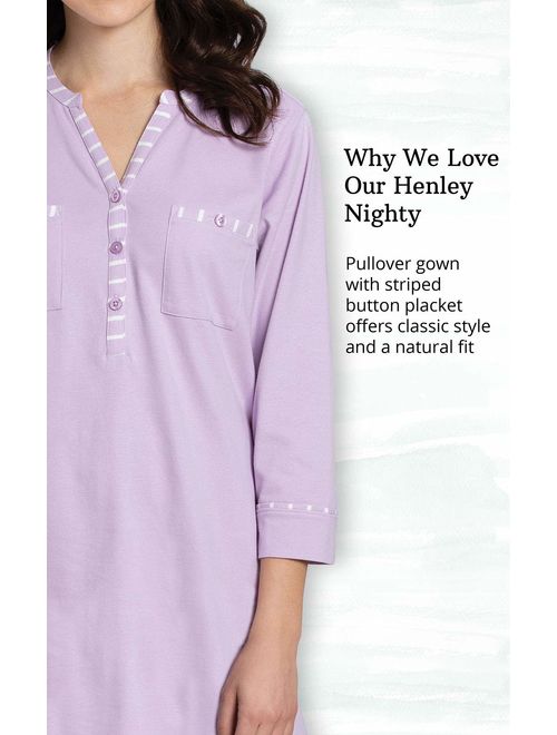 Addison Meadow Sleep Shirts for Women - Cotton Nightgown Soft