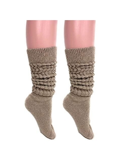 Slouch Socks Women and Men Extra Tall Heavy Cotton Socks Size 9 to 11