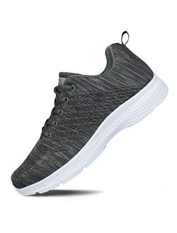 Hawkwell Women's Running Shoes Knit Breathable Lightweight Athletic Walking Sneaker