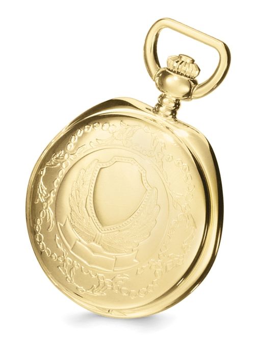 Charles-Hubert Paris Men's Lex & Lu Charles Hubert Gold Finish Brass w/Shield Pocket Watch XWA2763