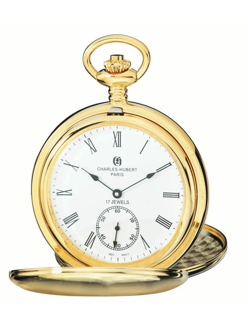 Charles-Hubert Paris Men's 3907-GR Classic Collection Pocket Watch