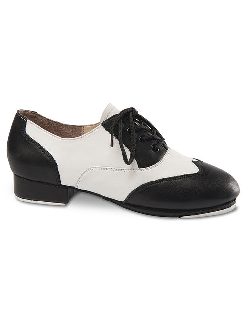 Women's Applause Tap White Oxfords 4 M