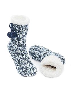 Womens Warm Fuzzy Slipper Socks Christmas Gift Winter Girls Cozy Funny Grip Socks