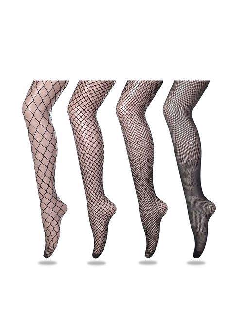 Buy FLORA GUARD High Waist Tights Fishnet Stockings, High Waist Sexy  Fishnets Pantyhose online