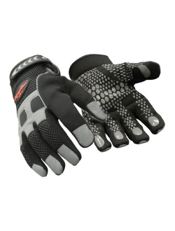 Men's Insulated Fleece Lined HiVis Super Grip Performance Gloves Reflective with Silicone Grip Dots