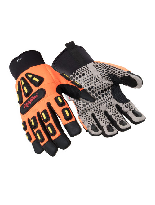 RefrigiWear Men's Thinsulate Insulated HiVis Impact Protection Gloves