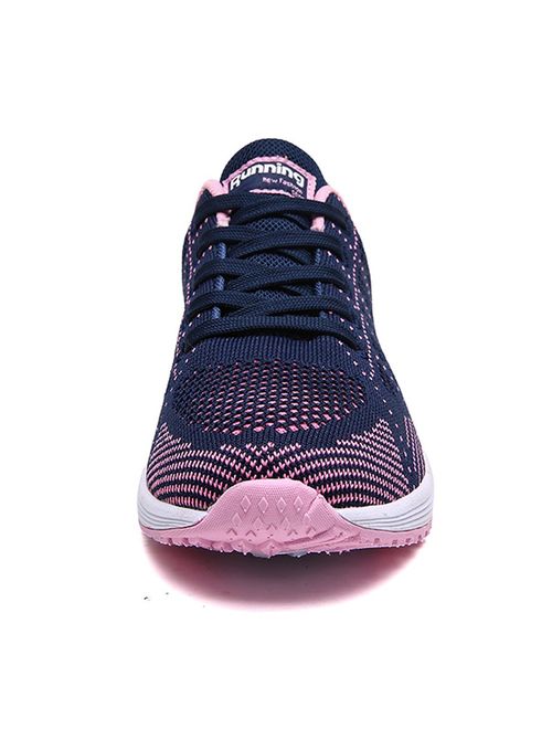 JARLIF Women's Breathable Fashion Walking Sneakers Lightweight Athletic Tennis Running Shoes US5.5-10