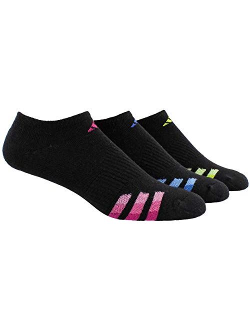 adidas Women's Cushioned No Show Socks (3-Pack)