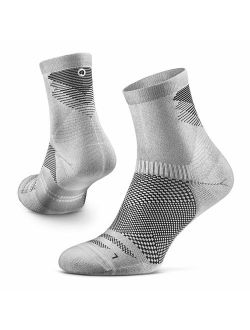 Rockay Razer Trail Running Socks for Men and Women, Cushion, Crew Cut, Arch Support, 100% Recycled, Anti-Odor (1 Pair)