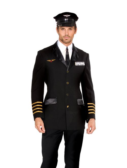 Dreamgirl Men's Mile High Pilot Hugh Jordan Costume