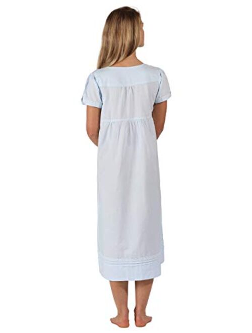 The 1 for U 100% Cotton Short Sleeve Nightgown with Pockets - Lara