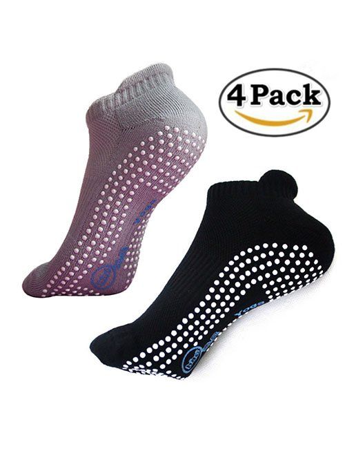 Non Slip Skid Socks with Grips,for Yoga,Barre Pilates,PiYo,Men and Women