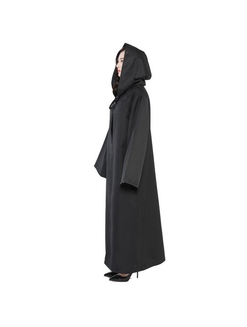 WESTLINK Hooded Robe Cloak Knight Cosplay Costume Cape - New Version - Bigger Cape (Double Cloth) with Strings