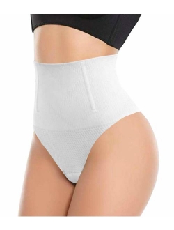 ShaperQueen 102B Thong - Womens Waist Cincher Body Shaper Trainer Girdle Faja Tummy Control Underwear Shapewear (Plus Size)