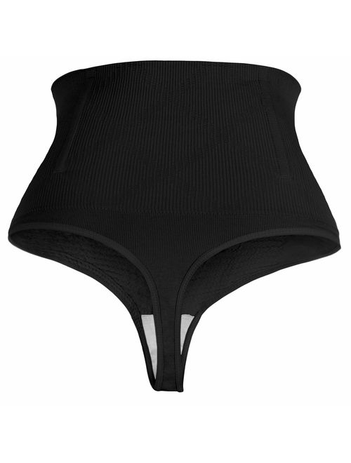 ShaperQueen 102B Thong - Womens Waist Cincher Body Shaper Trainer Girdle Faja Tummy Control Underwear Shapewear (Plus Size)