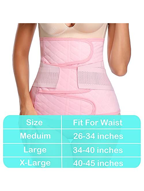 PAZ WEAN Post Belly Band Postpartum Recovery Belt Girdle Belly Binder, Cotton