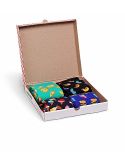 Assorted Colorful Premium Cotton Sock 4 Pair Gift Box for Men and Women
