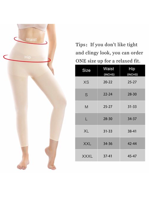 +MD Women's High Waist Target Firm Control Shapewear Compression Slimming Leggings