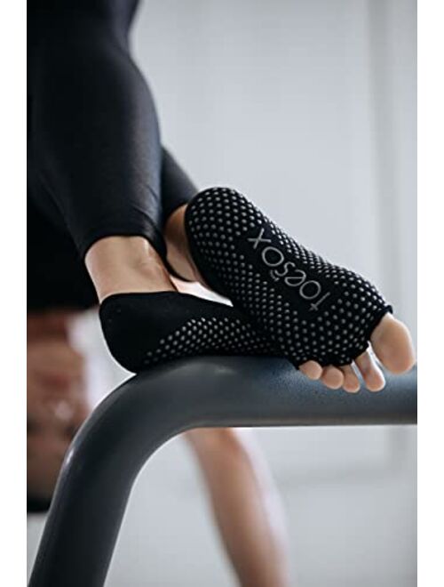 ToeSox Women's Low Rise Half Toe Grip Non-Slip for Ballet, Yoga, Pilates, Barre Toe Socks