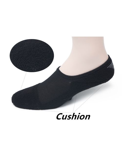 Leotruny Women's Cushion Sweat-absorbent Breathable Soft Athletic No Show Socks