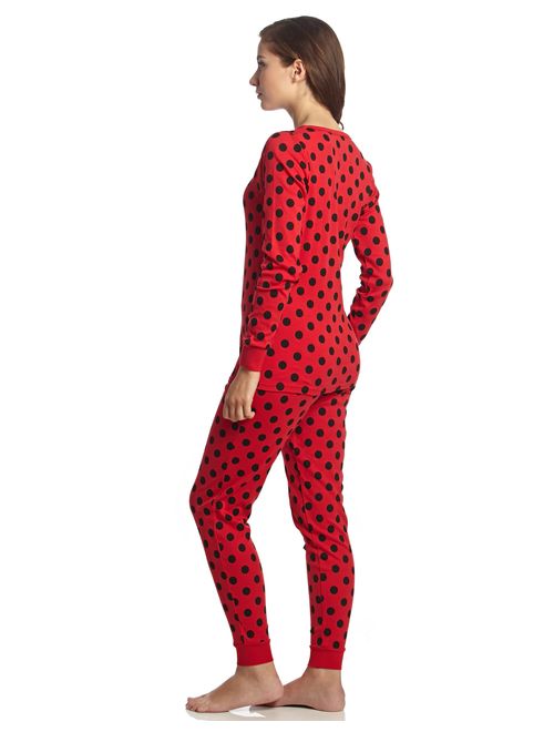 Leveret Women's Pajamas Fitted Printed Owl 2 Piece Pjs Set 100% Cotton Sleep Pants Sleepwear (XSmall-XLarge)