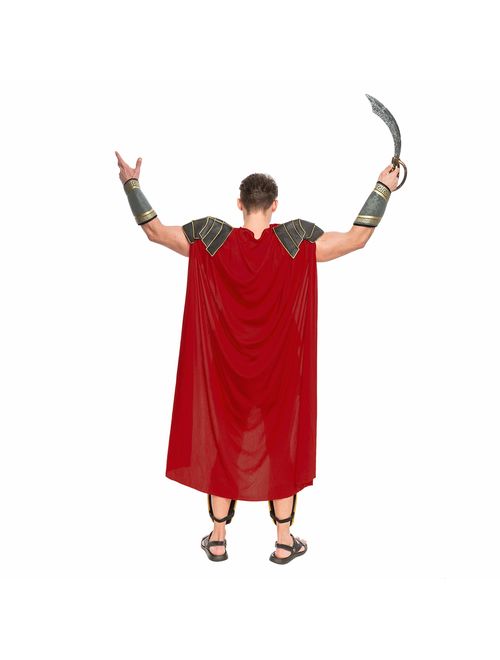 Spooktacular Creations Brave Men's Roman Gladiator Costume Set for Halloween Audacious Dress Up Party