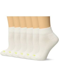 Women's Quarter Top Sock with Cushion, 6-Pack