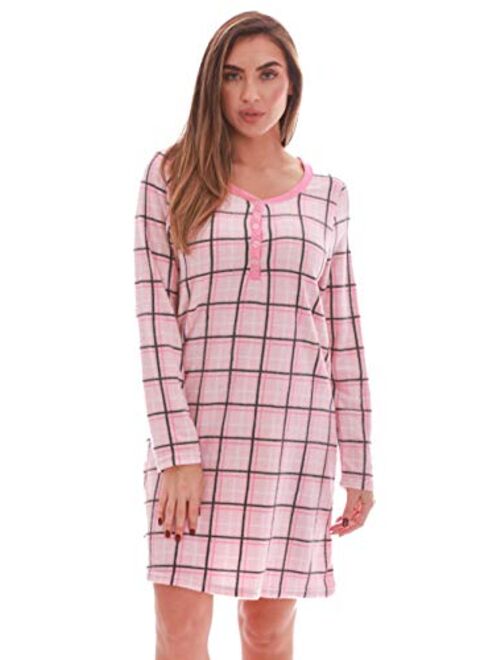 Just Love Women's Ultra-Soft Sleep Shirt Nightgown with Matching Fuzzy Socks