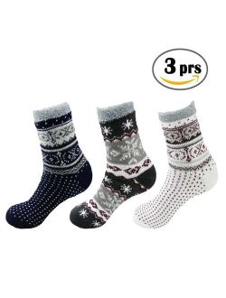 Women's Extra Thick Plush Super Soft Warm Fuzzy Cozy Home Indoor Outdoor Cabin Socks