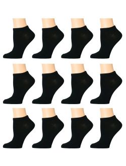 Top Step Women's No Show Athletic Socks - 12 Pack